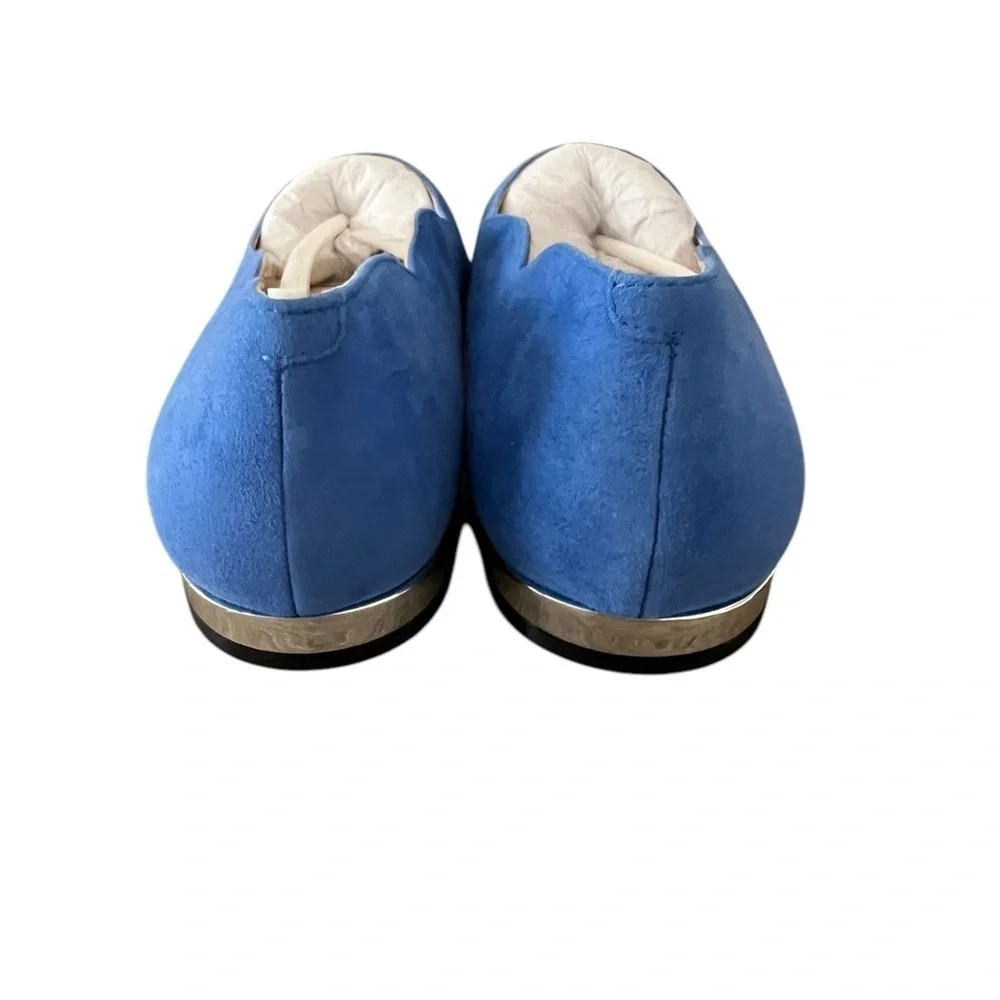 NWOB Nine West Women’s Lovlady Blue Suede Flats in size 10